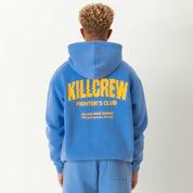 OVERSIZED LUX RIGOROUS TRAINING HOODIE - BLUE / GOLD