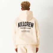 OVERSIZED LUX RIGOROUS TRAINING HOODIE - CREAM / BLACK