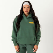 OVERSIZED LUX RIGOROUS TRAINING HOODIE - GREEN / GOLD