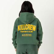 OVERSIZED LUX RIGOROUS TRAINING HOODIE - GREEN / GOLD