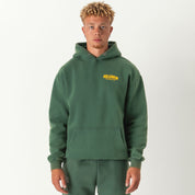 OVERSIZED LUX RIGOROUS TRAINING HOODIE - GREEN / GOLD