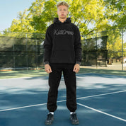 OVERSIZED LUX "SCRIPT" HOODIE - BLACKOUT