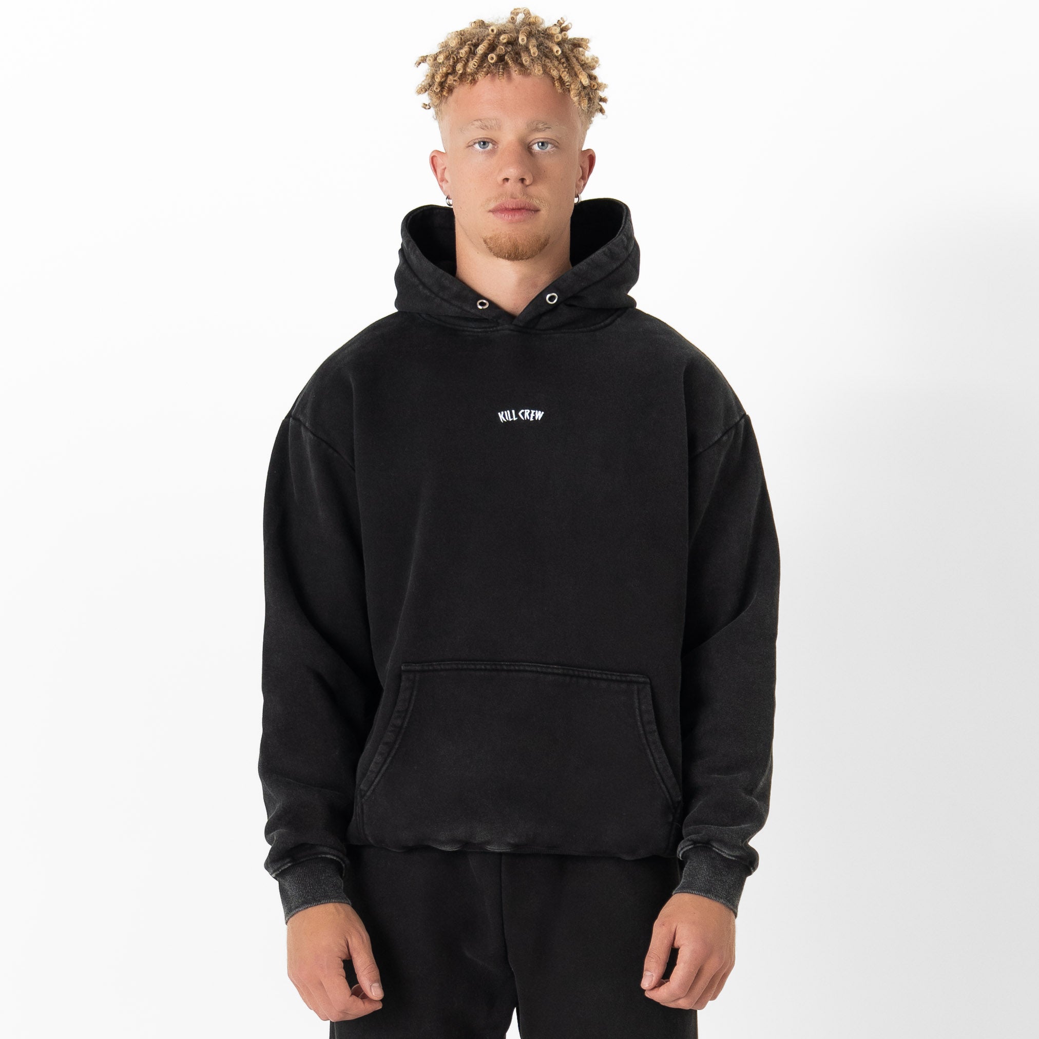 OVERSIZED LUX "SIMPLE" HOODIE - BLACK