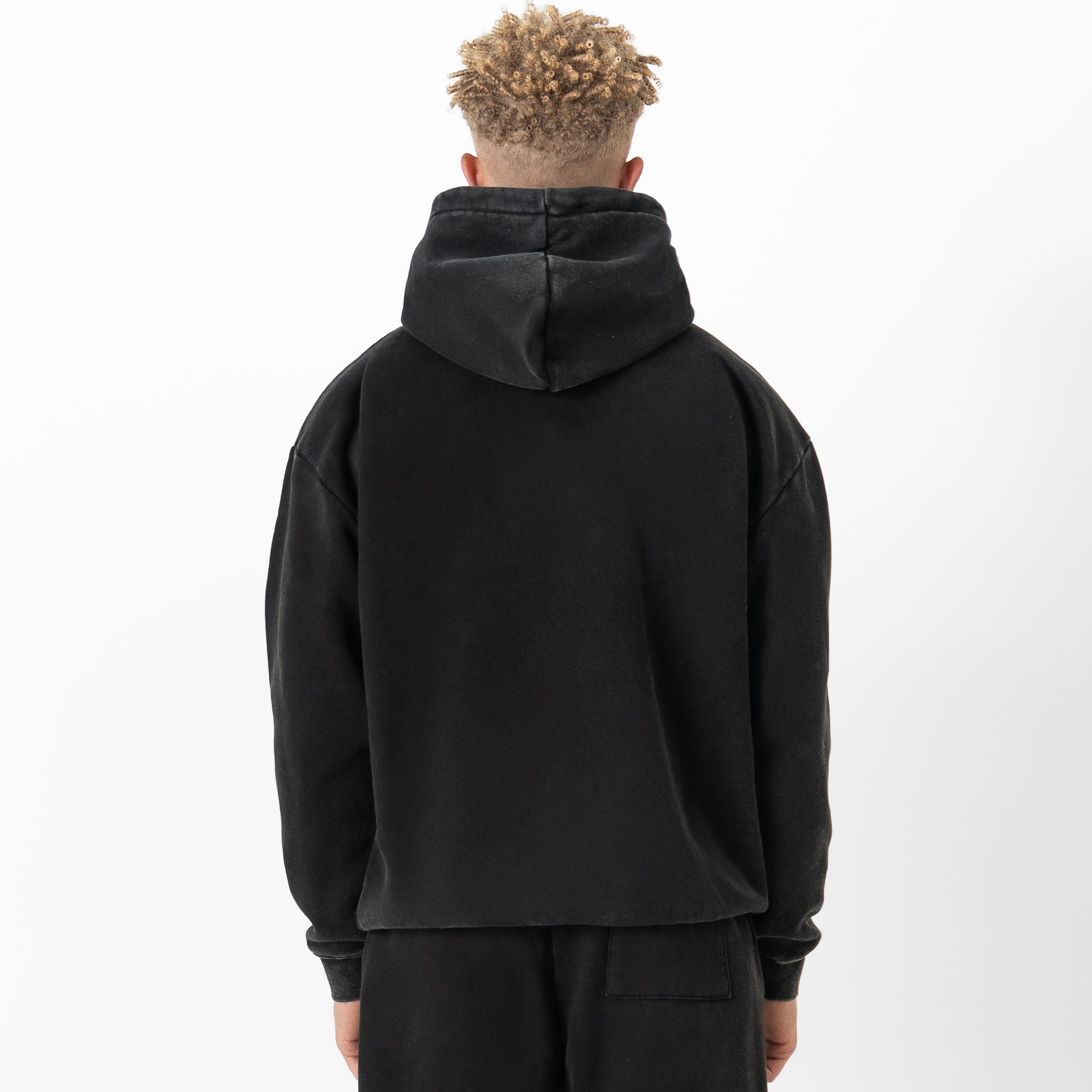 OVERSIZED LUX "SIMPLE" HOODIE - BLACK