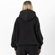 OVERSIZED LUX "SIMPLE" HOODIE - BLACK