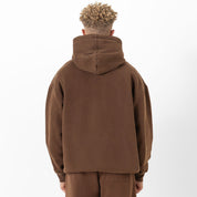 OVERSIZED LUX "SIMPLE" HOODIE - BROWN