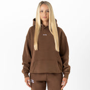 OVERSIZED LUX "SIMPLE" HOODIE - BROWN