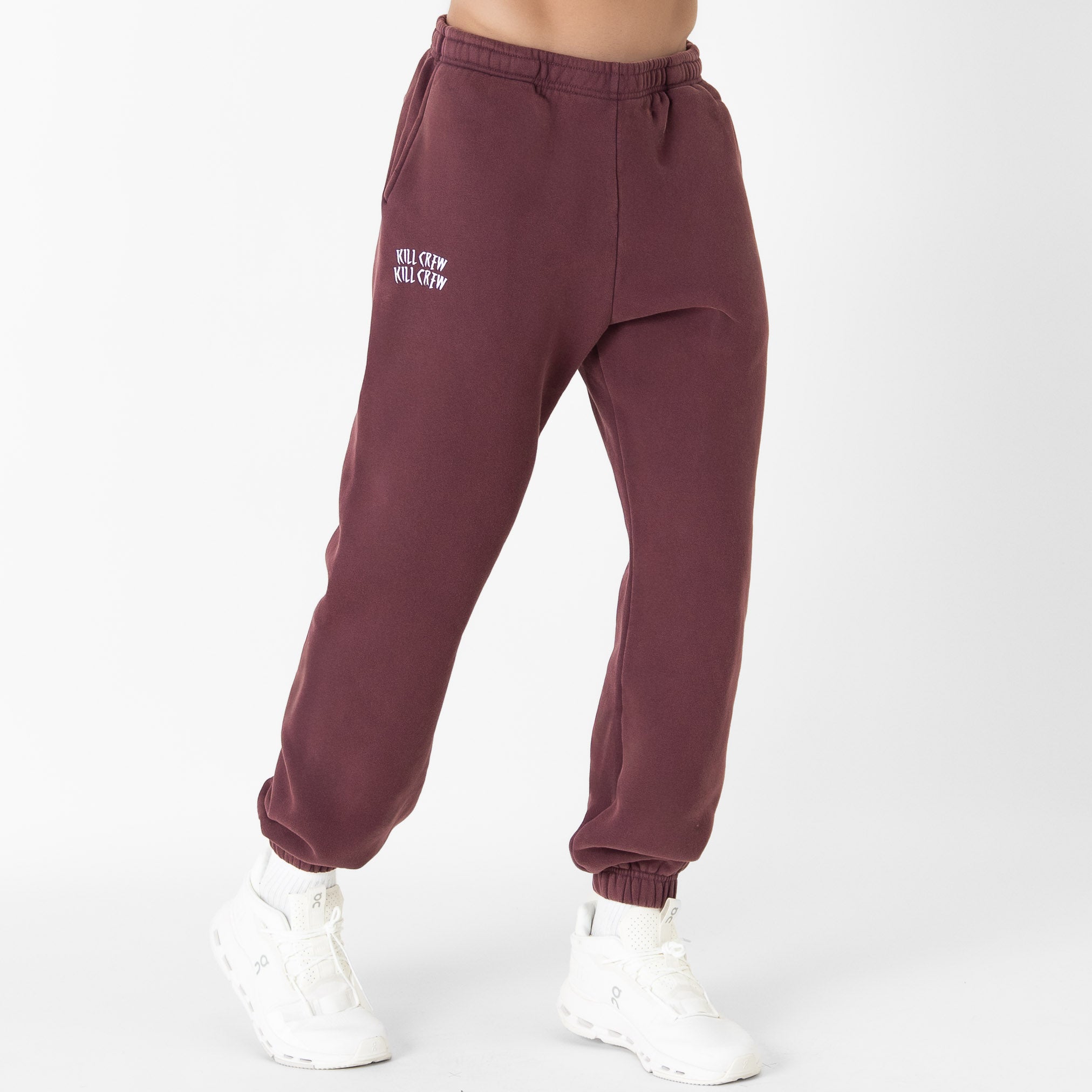 HEAVYWEIGHT LUX "SIMPLE" SWEATPANTS - BURGUNDY