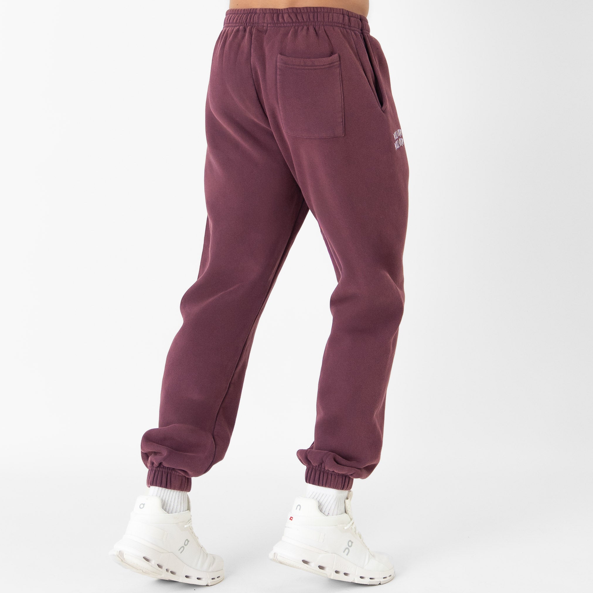 HEAVYWEIGHT LUX "SIMPLE" SWEATPANTS - BURGUNDY
