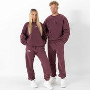 OVERSIZED LUX "SIMPLE" CREWNECK - BURGUNDY