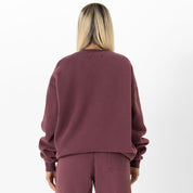 OVERSIZED LUX "SIMPLE" CREWNECK - BURGUNDY