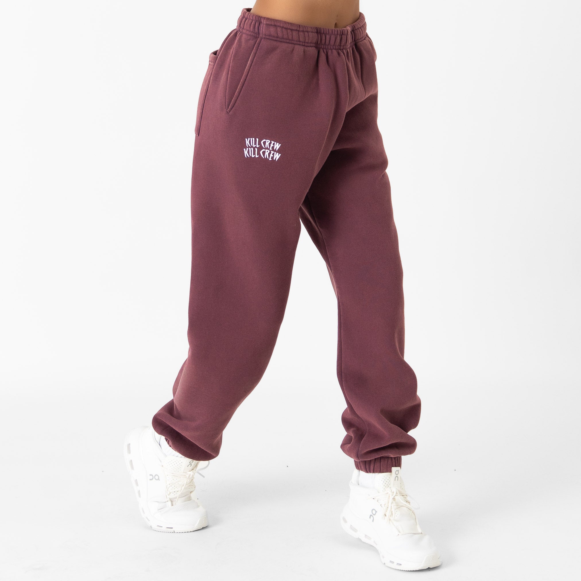 HEAVYWEIGHT LUX "SIMPLE" SWEATPANTS - BURGUNDY