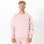 OVERSIZED LUX "SIMPLE" CREWNECK - ROSÉ