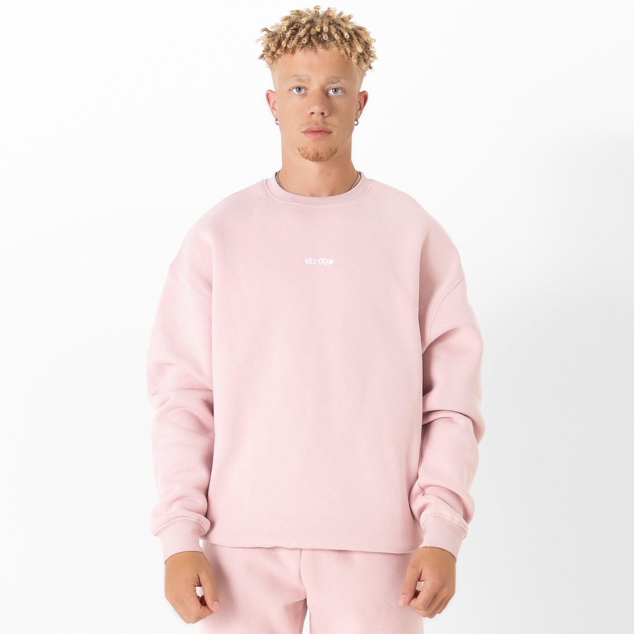 OVERSIZED LUX "SIMPLE" CREWNECK - ROSÉ