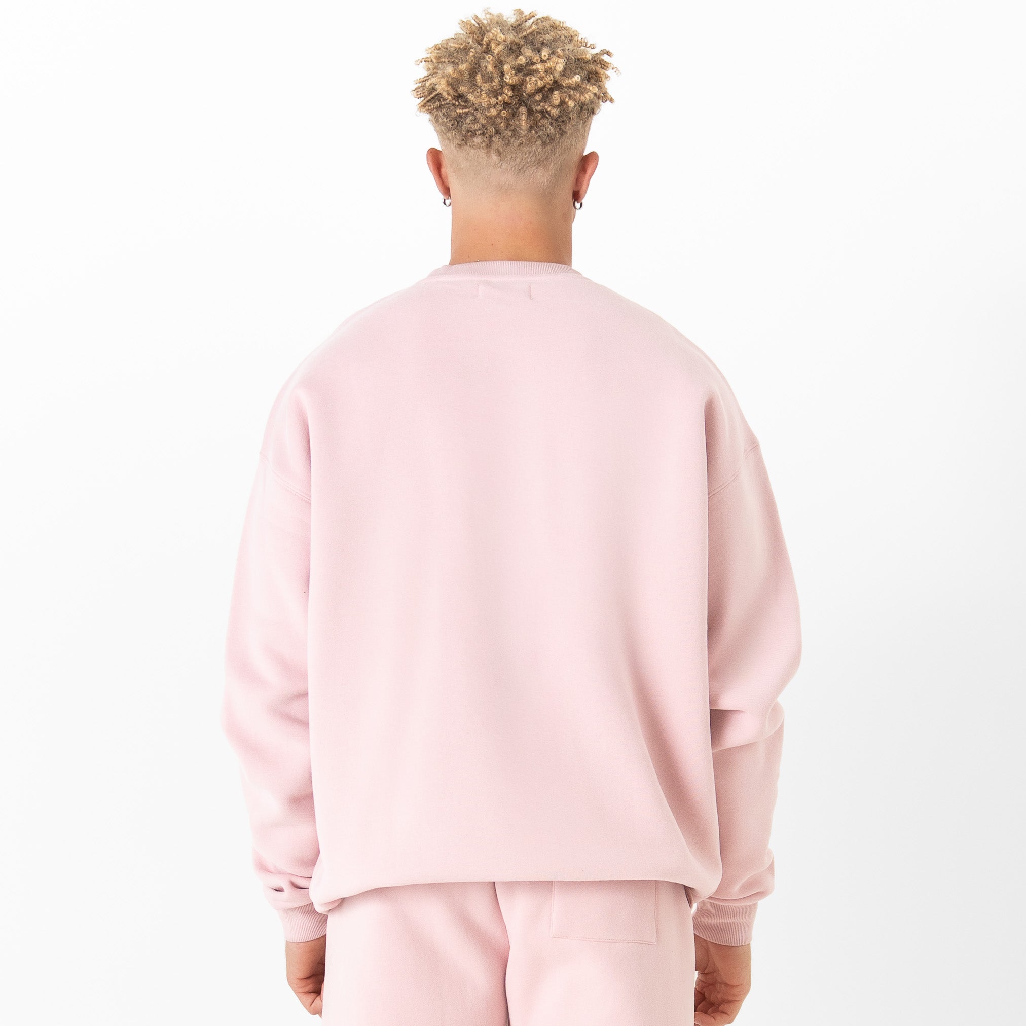 OVERSIZED LUX "SIMPLE" CREWNECK - ROSÉ