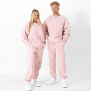 OVERSIZED LUX "SIMPLE" CREWNECK - ROSÉ