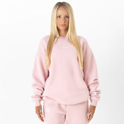 OVERSIZED LUX "SIMPLE" CREWNECK - ROSÉ