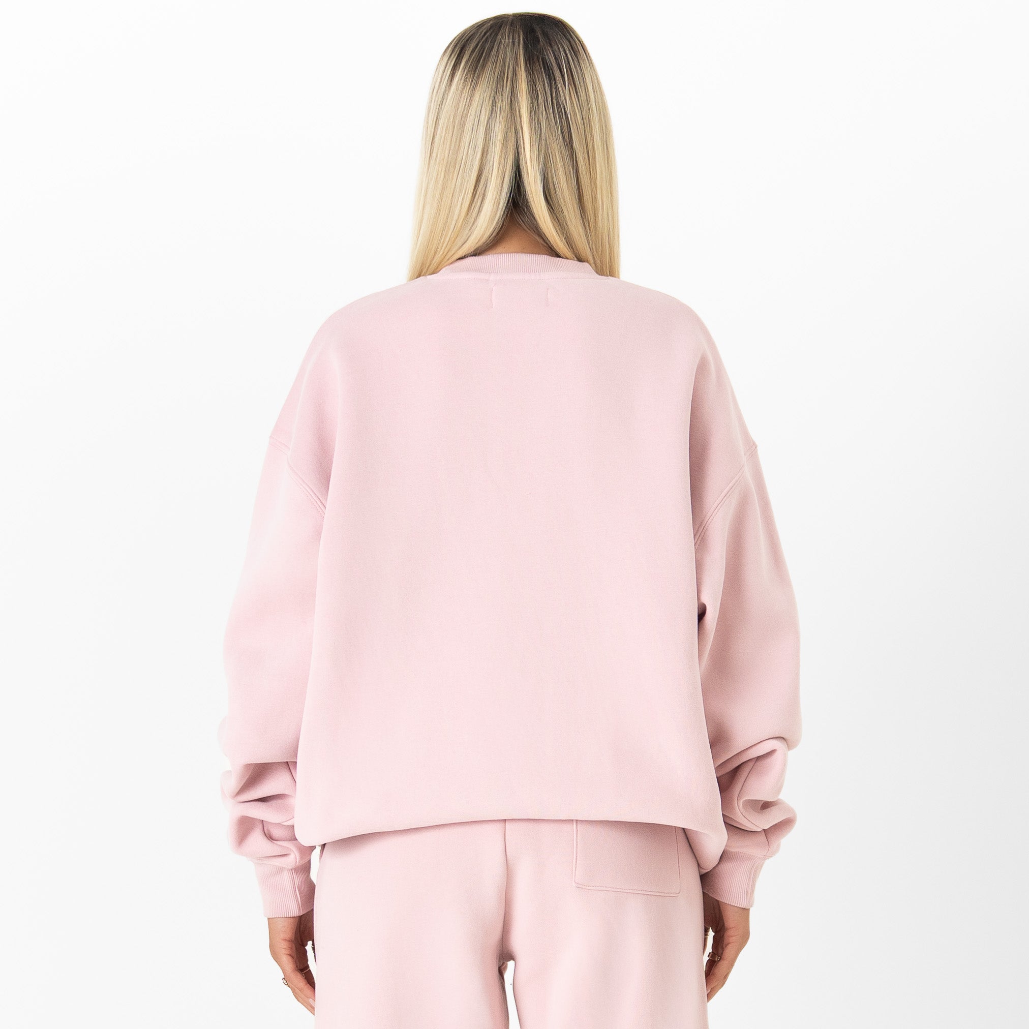 OVERSIZED LUX "SIMPLE" CREWNECK - ROSÉ