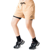 TRAINING SHORT WITH LINER - SAND
