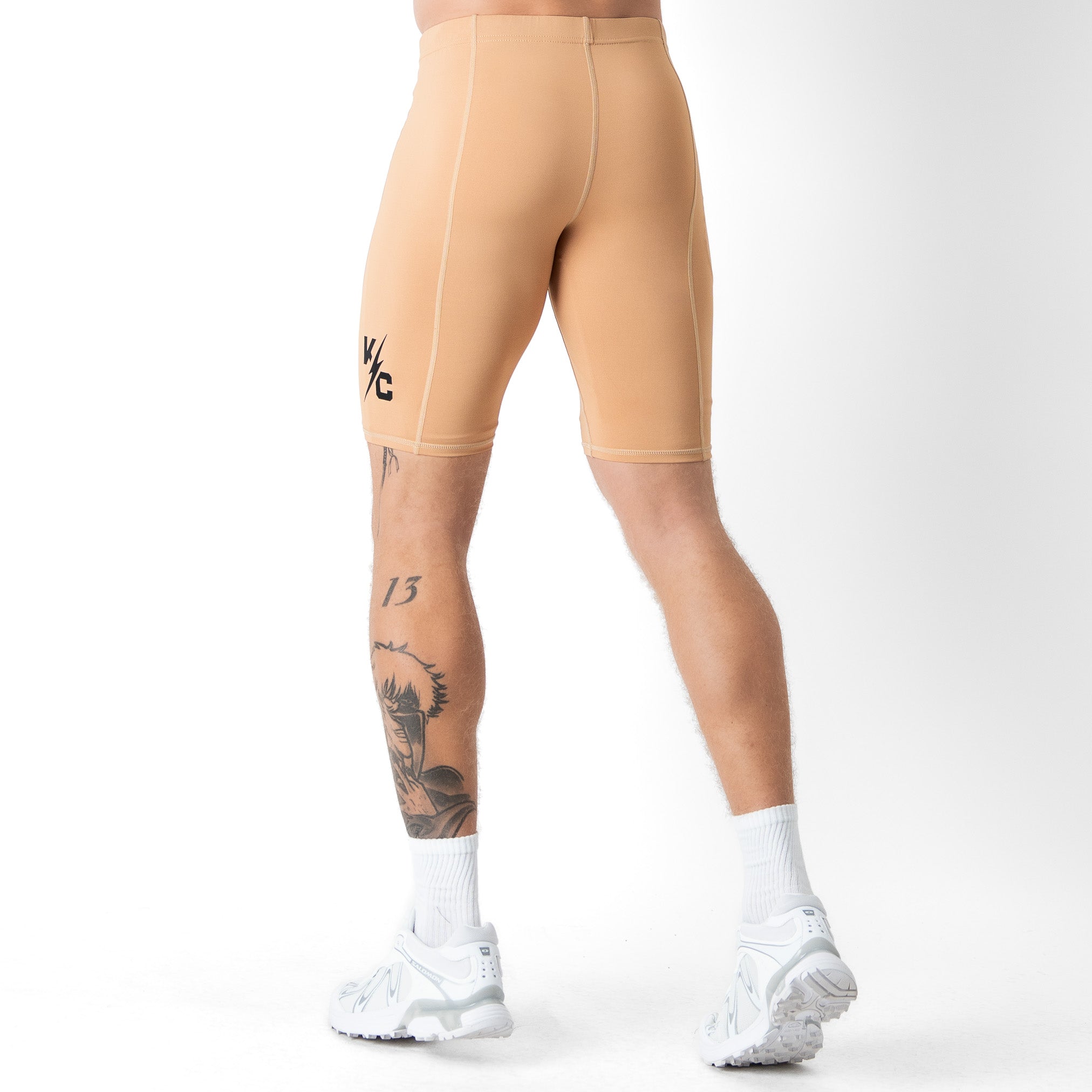TIRADE TECH COMPRESSION SHORTS - SAND