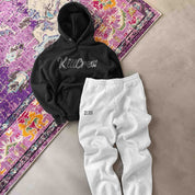 OVERSIZED LUX "SCRIPT" HOODIE - BLACKOUT