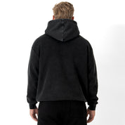 OVERSIZED LUX "SCRIPT" HOODIE - BLACKOUT