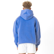 OVERSIZED LUX "SCRIPT" HOODIE - BLUE / GOLD