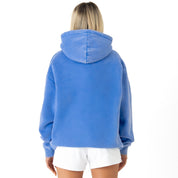 OVERSIZED LUX "SCRIPT" HOODIE - BLUE / GOLD