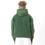 OVERSIZED LUX "SCRIPT" HOODIE - GREEN / GOLD