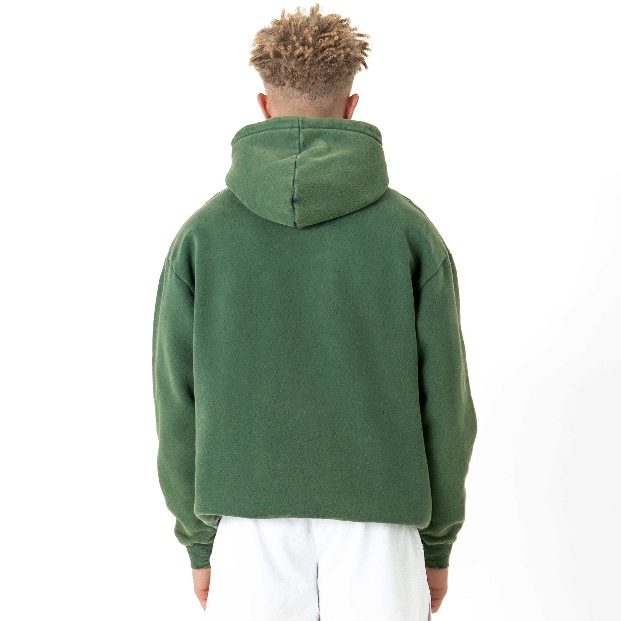 OVERSIZED LUX "SCRIPT" HOODIE - GREEN / GOLD
