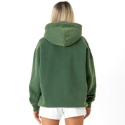 OVERSIZED LUX "SCRIPT" HOODIE - GREEN / GOLD