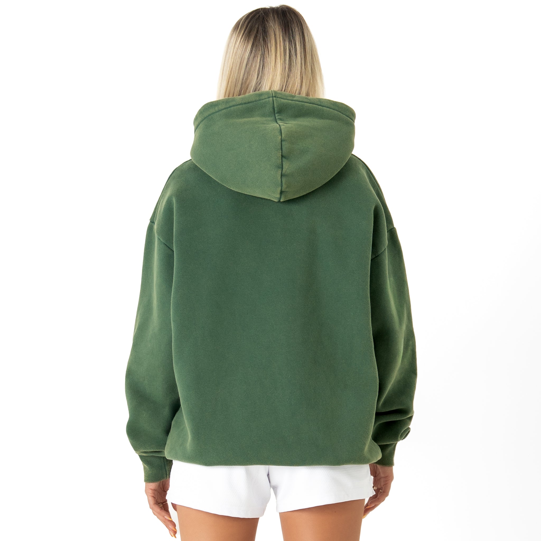OVERSIZED LUX "SCRIPT" HOODIE - GREEN / GOLD