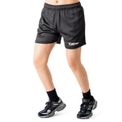 VENTED MESH SHORTS SCRIPT  - BLACK / CREAM