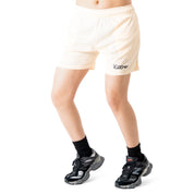 VENTED MESH SHORTS SCRIPT - CREAM / BLACK