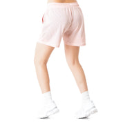 VENTED MESH SHORTS SCRIPT - ROSE / WHITE