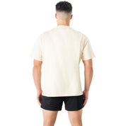 RELAXED FIT LUX "SIMPLE" T-SHIRT - CREAM