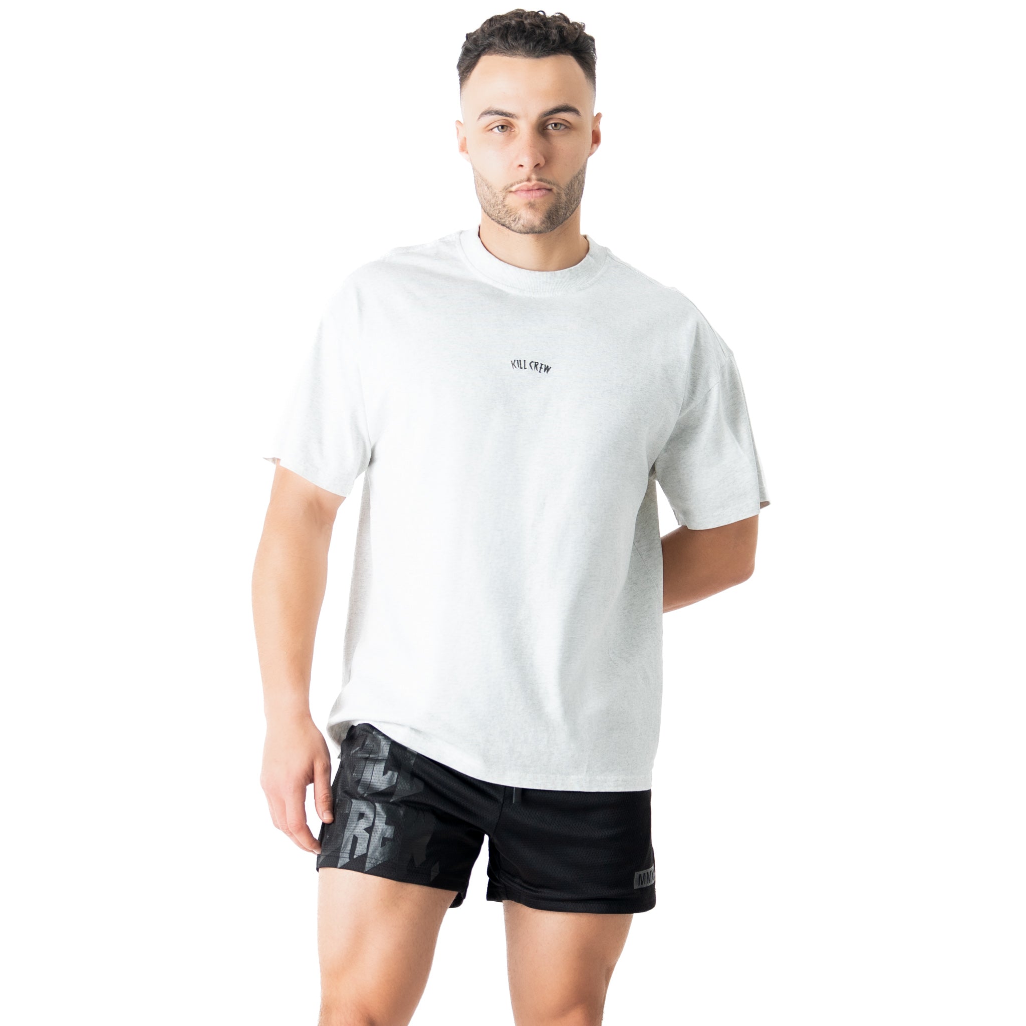 RELAXED FIT LUX "SIMPLE" T-SHIRT - GREY