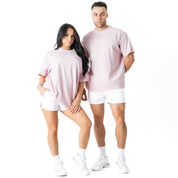 RELAXED FIT LUX "SIMPLE" T-SHIRT - ROSÉ
