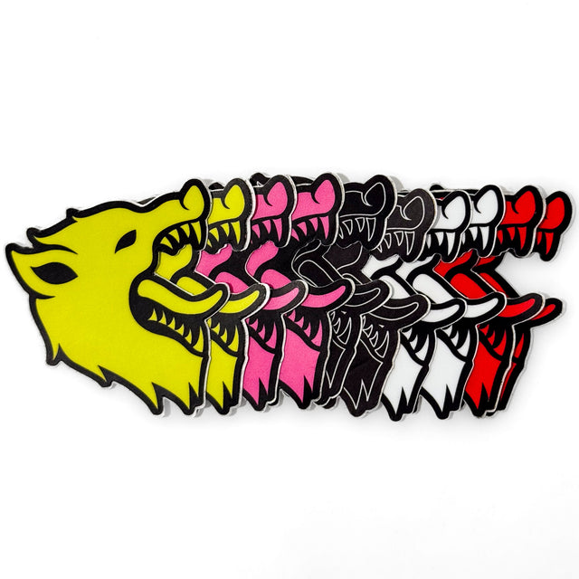 KILL CREW WOLF STICKER - BLACK / WHITE – Kill Crew