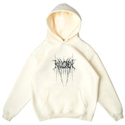 OVERSIZED LUX HOODIE "SWEAT & BLEED" - CREAM