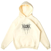 OVERSIZED LUX HOODIE "SWEAT & BLEED" - CREAM