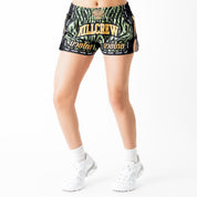 MUAY THAI FIGHT SHORTS - GREEN ZEBRA