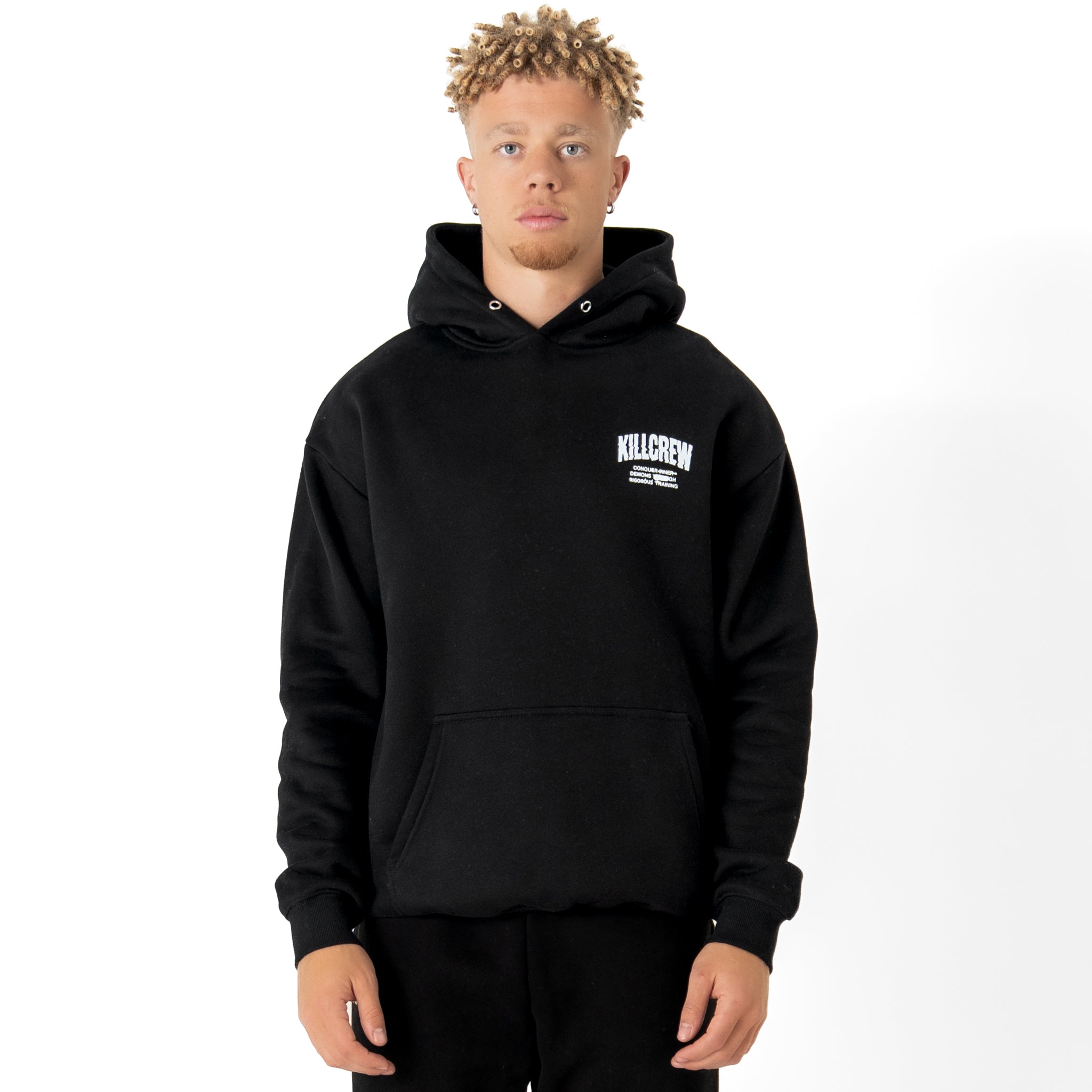 OVERSIZED LUX "THE HEALING" HOODIE - BLACK