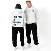 OVERSIZED LUX "THE PAIN" HOODIE - WHITE