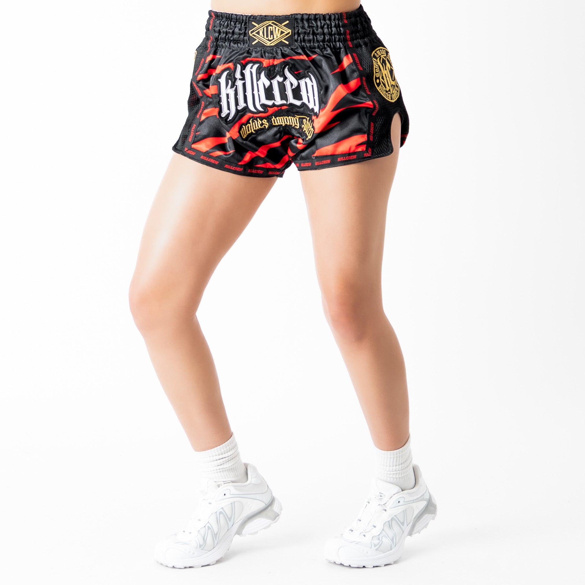 MUAY THAI FIGHT SHORTS - TIGER RED