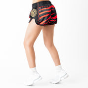 MUAY THAI FIGHT SHORTS - TIGER RED