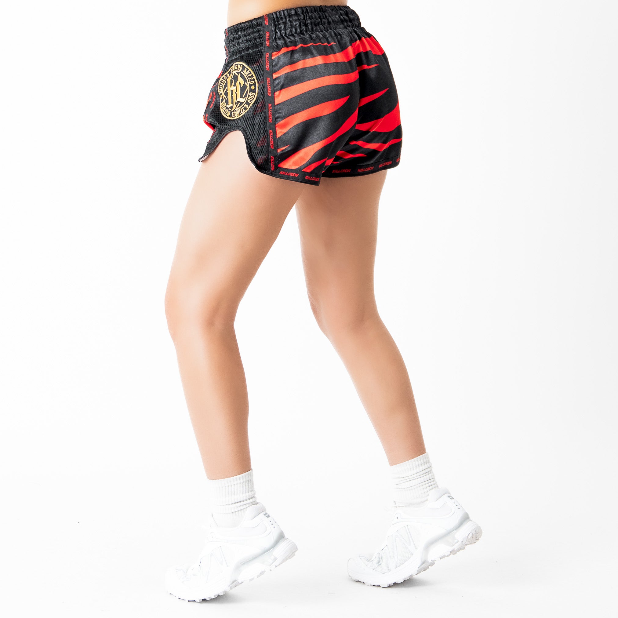 MUAY THAI FIGHT SHORTS - TIGER RED