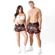 MUAY THAI FIGHT SHORTS - TIGER RED