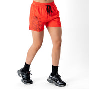 MUAY THAI SHORTS (MID THIGH CUT) v1 -  RED