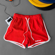 VINTAGE COTTON SHORTS (MID THIGH CUT) - RED
